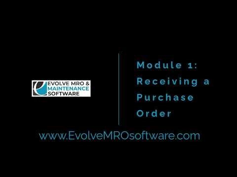 Receiving a Purchase Order