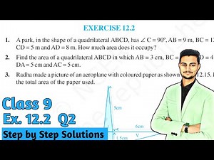 Class 9 Maths | Chapter 12 | Exercise 12.2 Q2 | Heron's Formula | NCERT
