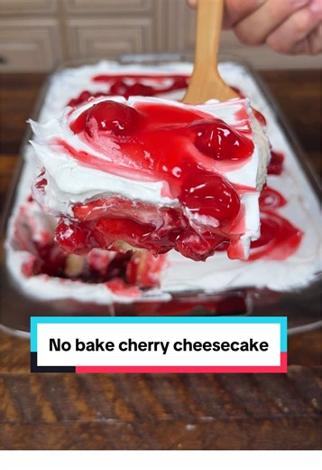 Easy No-Bake Cherry Cheesecake Delight