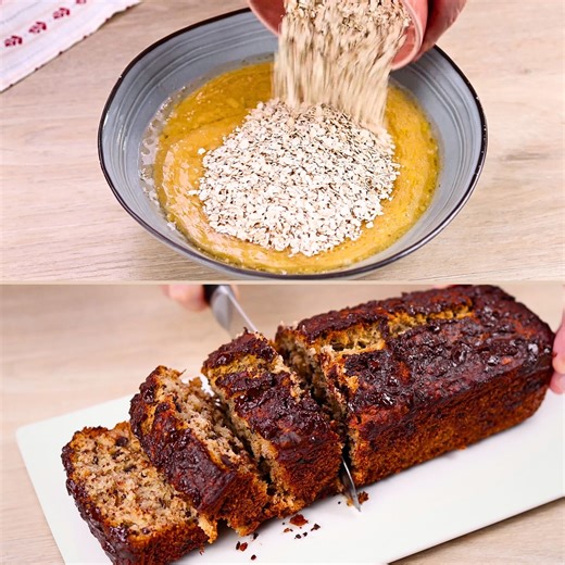 Bananenbrot mit Schokostückchen 🍌 Zuckerfrei • Glutenfreie Option • Super saftig und lecker Zutaten: 🥣 100 g Hafermehl (aus gemahlenen Haferflocken) 🥄 150 g Vollkornmehl (oder mehr Hafermehl für glutenfrei) 🧁 1½ TL Backpulver 🥄 1 TL Natron 🧂 1 Prise Meersalz 🍌 3 reife Bananen 🥚 2 Eier, Zimmertemperatur 🍯 120 ml Honig 🥥 120 ml geschmolzenes Kokosöl 🌿 2 TL Vanilleextrakt 🍫 150 g dunkle Schokostückchen Zubereitung: 1️⃣ Backofen auf 175°C vorheizen. 🧈 Kastenform (20×8 cm) einfetten oder