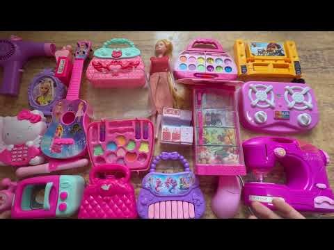 3 :23 Minutes Satisfying Unboxing Hello Kitty Tiny Barbie Doll Makeup Set | ASMR | Cute Mini Toys