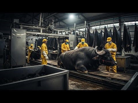 Inside the Buffalo-Leather Factory: From Farm to Heavy-Duty Luxury Products | Full Process