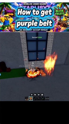 how to get purple belt in blox fruits #roblox #bloxfurit #gaming