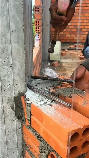 Strong Wall Anchor Installation 🔩 Brick Meets Concrete Perfectly!