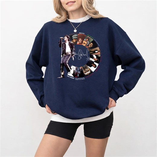 Michael Jackson Vintage Album Collage Sweatshirt, Retro Music Graphic Crewneck - Etsy