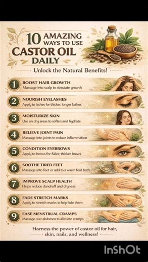 benefits of using castor oil you must try to reduce your hair fall#shortsviral #shorts #hair #care