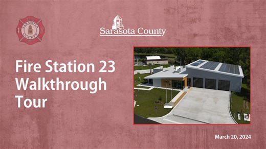 6.8K views · 124 reactions | #SRQCounty Capital Projects and Emergency Services are pleased to invite you to the Hose Uncoupling ceremony for the new Sarasota County Fire Station #23!  ️ Friday, March 22 at 10 a.m.  1930 N. Tamiami Trail, Nokomis For now, check out this sneak-peek station walkthrough tour with SCFD Deputy Chief Darin Wallentine! #SRQCountyProjects #SRQCountyES | Sarasota County Emergency Services | Facebook