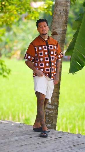 @NovaMen by @FashionNova Top - Nixon Button Down Crochet Shirt T shirt - Faith Protect My Heart Oversized Short Sleeve Shorts - Show Up Basketball Short | Shaun Pelayo