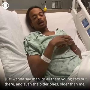 "Please, I'm telling you, change your lives out there": Jacob Blake, the Black man who was shot seven times in the back by Wisconsin police in August, shares his first public message from his hospital bed. https://cbsn.ws/2F4z2G3 | CBS News