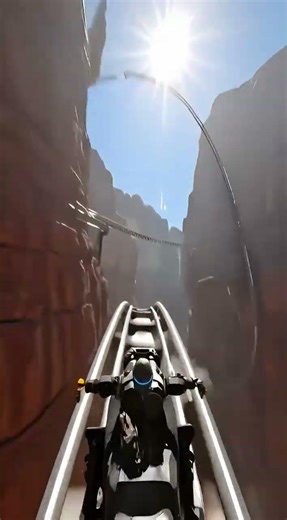 POV Space Drop 🚀 Daylight Planet Free Fall #extremeride #scifi #pov #rollercoaster #adrenaline