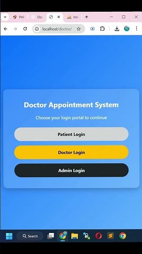 Create a COMPLETE Doctor Appointment System in PHP with ADMIN Login Features for Doctors and Patient