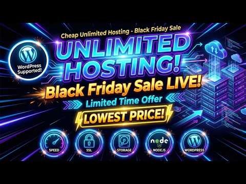 Black Friday Offer 2025 | Best Cheap Web Hosting Offer 2025 | Best Cheap WordPress Hosting
