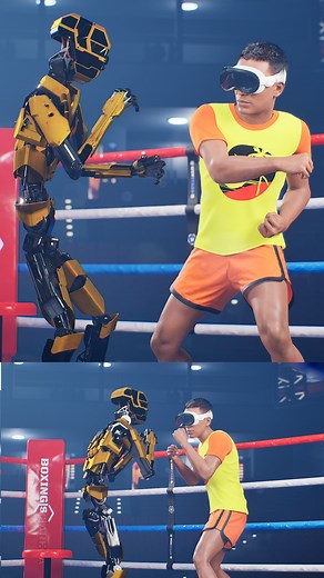 Robot vs MetaHuman, Who Wins? Future of Battlebots using Apple Vision Pro? Boxing Mocap Test | NOT Real | Unreal Engine | Actorcore #unrealengine #animation #artist #reelsfb #robotics | Art of Solomon W. Jagwe
