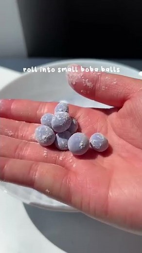 Making Blue Boba Pearls From Scratch 💙