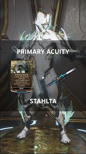 WARFRAME: ASMD STAHLTA SHOCK RIFLE | PRIMARY ACUITY + STAHLTA