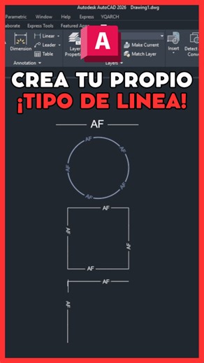Hoy te enseñaré a crear tu propio tipo de línea en AutoCAD paso a paso. #autocad #autocad2d #autocaddrawing #autocadarchitecture #autocaddesigning #autocadtutorial #autocadplan #autocadtraining | Arqvis