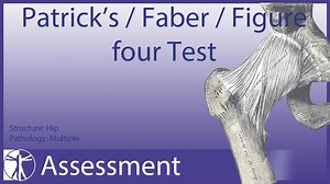 HIP ASSESSMENT SERIES PART 10: PATRICK'S / FABER / FIGURE FOUR TEST The Patrick's test, also known as Faber's or Figure Four Test is a quick test to assess ROM of the hip joint. In hip or SI joint pathology, it can also be used as a provocative test. | Physiotutors | Facebook