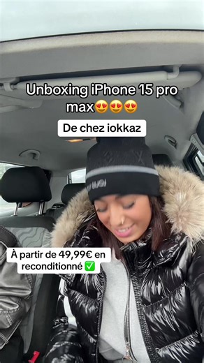 Il est trop beauuu en noir 🖤 #reconditionné #pascher #iphone #iphone15promax #iphone17