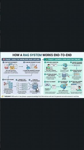 How a RAG system works end to end