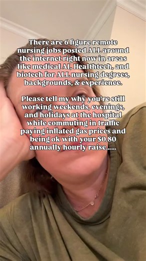 BRAND NEW JOB DROP JUST went live! I highlighted SO MANY INCREDIBLE 6 fig AI remote nurse jobs, health tech remote jobs, biotech, and more!!! SO GOOD! And JUST FYI - when you look for the RIGHT remote jobs, you won’t take a pay-cut cut. Do you feel like you’re struggling to pursue a nurse job because you don’t have time and don’t know where to look? I got you’ How about some Health Tech & Biotech Companies Hiring Nurses Remotely - including traditional & non traditional remote roles!?! COMIN’ IN