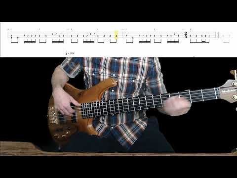 Metallica - The Four Horsemen Bass Cover with Playalong Tabs in Video