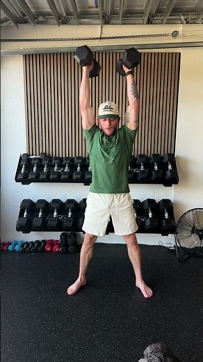 Dumbbell Clean and Press