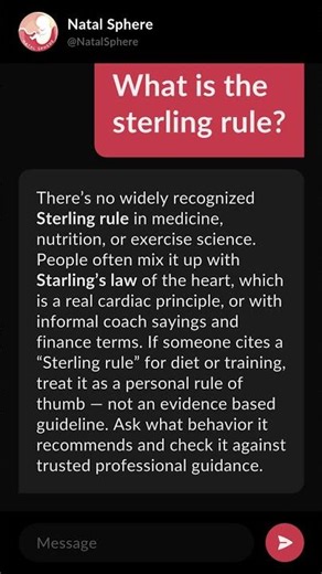 What is the sterling rule?
