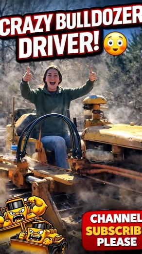 CRAZY BULLDOZER DRIVER! 😳 #shorts