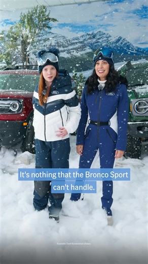 Dash through the snow with standard 4x4 in the 2025 Ford Bronco Sport®, available now at Beach Ford Inc. What off-road adventure would you take in a Bronco Sport? | Beach Ford