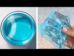 ASMR Wasser Schleim Rezept 💦🎧👅 Wie man Jiggly Wasserschleim zu Hause macht