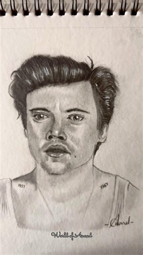 Harry Styles ✨free hand drawing #harrystyles #aperture #freehand #drawing