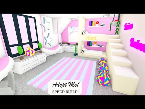 Aesthetic Twins Bedroom 🧑🏻‍🤝‍🧑🏻 in Futuristic House 🏘️ Adopt Me Speed Build