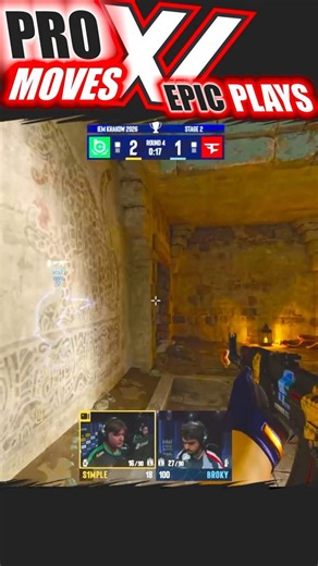 s1mple 1vs4 clutch attempt - IEM Krakow 2026 - CS2 Esports pro player tips and guide