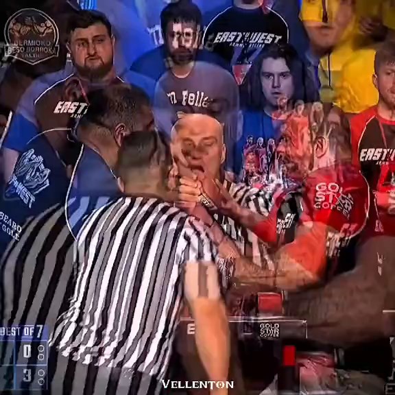 Levan Saginashvili dominates Devon Larrat at East vs. West Armwrestling 12
