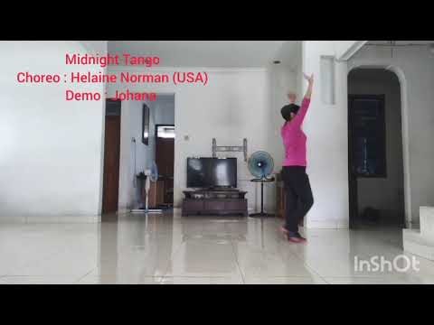 Midnight Tango - Line dance. Choreo: Helaine Norman ( USA) .Demo : Johana.