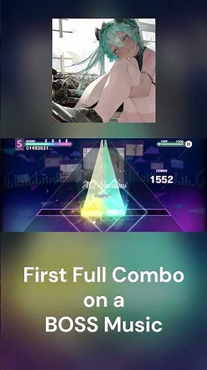 Beating my first #boss chart : Memoria #colorfulstage #pjsk #vocaloid #fullcombo #hatsunemiku #win