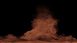 Large Dust Tornado twister spinning on transparent background 3d rendering of dust Tornado simulation with alpha channel (transparent background)