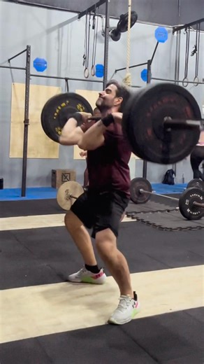 Ciclo de Barra com Power Clean + WOD com Corrida,BMU e Power Clean! 💪🏼😌 #crossfit #wod