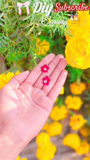 DIY earring ✨🎀 ll DIY #shorts #youtubeshorts #craft #✨🎀
