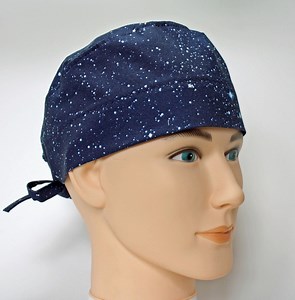 Men's Blue Starry Sky Surgical Scrub Cap: Tie Back, Optional Buttons - Etsy