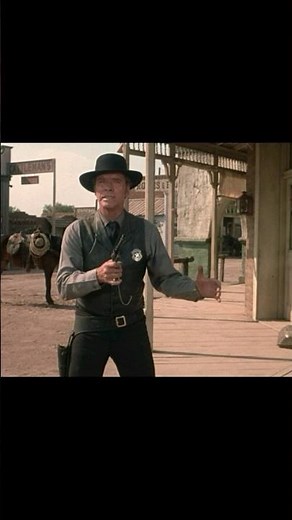 Epic duel scene! 💀🔫| Burt Lancaster delivers in "Lawman" 1971