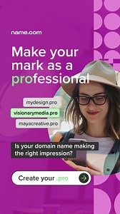 13 reactions | Ready to elevate your professional brand? A .pro web address is your first step. | name.com | Facebook