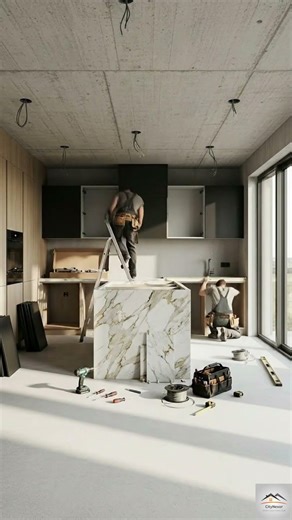 Insane Modern Kitchen Makeover Timelapse #renovation #CityNexor #transformation #interiordesign