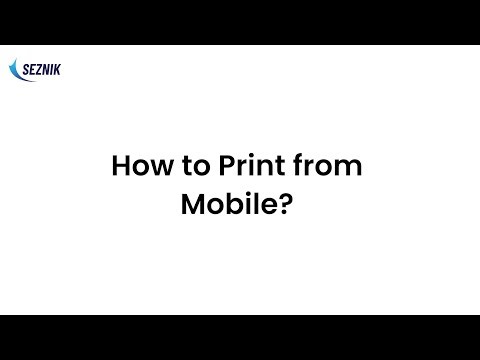 How to Print from Mobile? | MiniX | ‪@Seznik‬