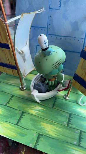 Squidward Youtooz Collection: Puppet Squidward in the Bathroom