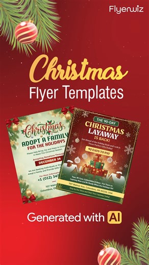 🎄✨ Create stunning Christmas flyers in just seconds with AI! Whether you're planning a festive sale 🎁, holiday party 🎉, or seasonal promo 🛍️ — this is the fastest way to design scroll-stopping Christmas flyers. Just one tap — and AI delivers beautiful, professional templates ready to use for your business or event. No design skills required! 🔥 Perfect for small business owners, marketers, event planners & creators. 👇 See how AI is changing Christmas marketing—watch now! #ChristmasFlyer #Fl