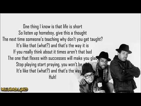 Run-D.M.C. - It's Like That (Lyrics)