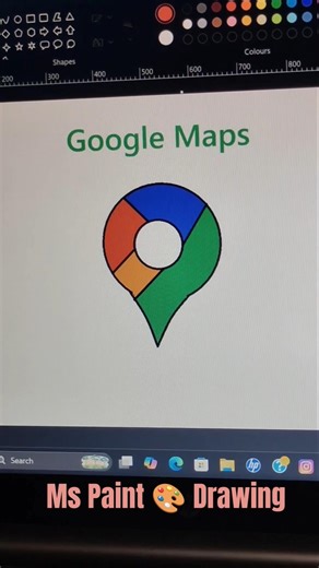 Google Maps #mspaint #drawing #logo #google #foryou #youtubeshorts #explore #2026 #viral #fyp #new