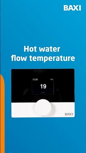 How to set hot water temperatures for Baxi Ambizen Thermostat in My Baxi app | step-by-step Video