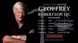 If you've ever wanted insight into the life and top cases of international human rights judge and barrister Geoffrey Robertson, here's your chance! Tickets for his show at Darling Harbour Theatre on 6 November are on sale now: bit.ly/3bWiRFx | International Convention Centre Sydney - ICC Sydney